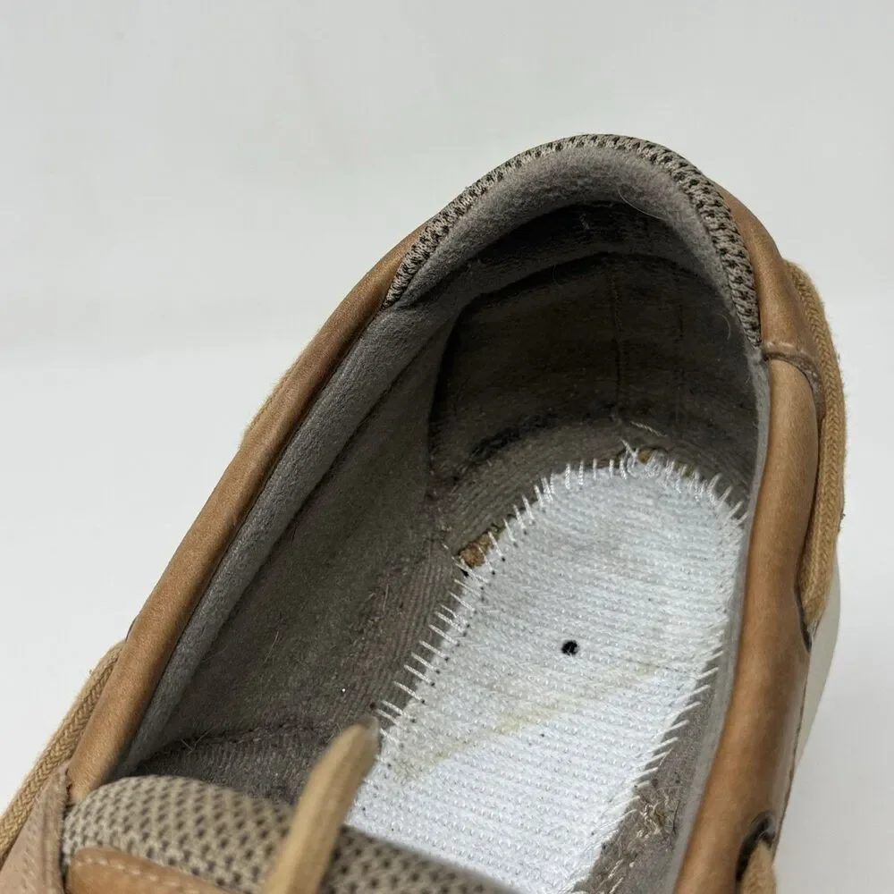 Sperry Top Sider Surveyor 2 Boat Shoes Mens 13 Brown Leather 2 Eye NO INSOLES